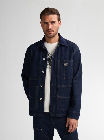 Petrol Industries Arbeiter Denim Jacke Baraboo in Blau