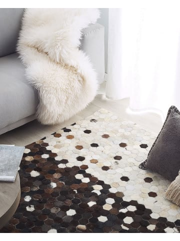 Beliani Patchwork EYIM in Braun/Beige - (W) 160 x (H) 1 x (L) 230 cm