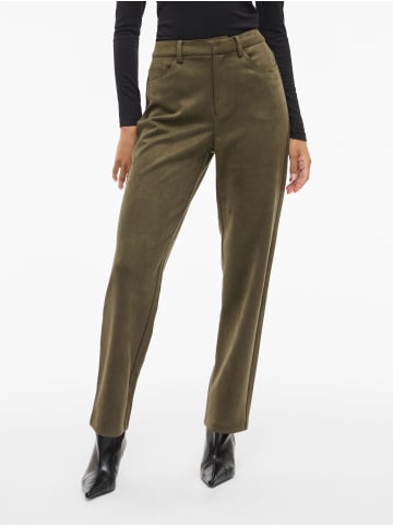 Vila Straight Leg Hose in Ivy Green