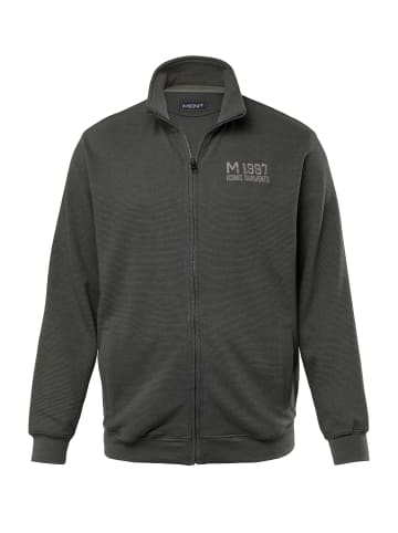 Men Plus Sweatjacke in elefantgrau