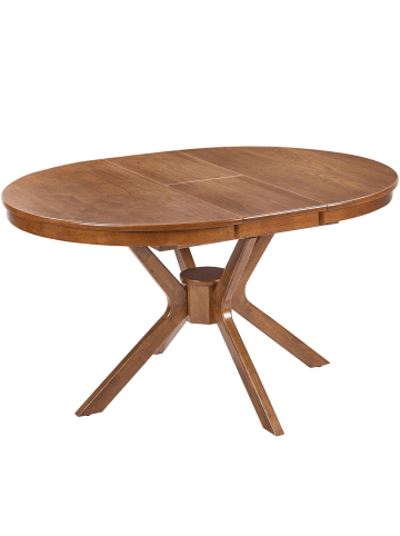 Beliani Runder Tisch TYMIS in Braun - (W) 107 x (H) 76 x (L) 107 cm