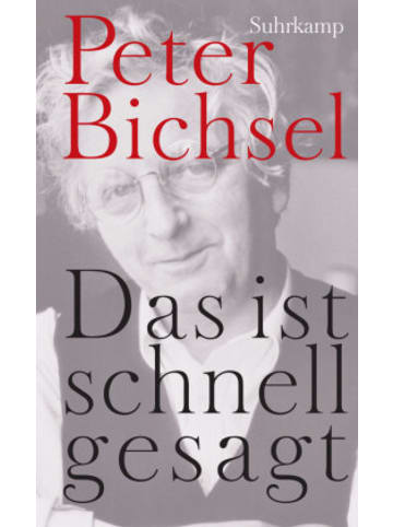 Suhrkamp Buch - Das ist schnell gesagt