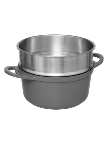 5five Simply Smart Dampfgarer HEALTHY, 4 Teile in Grau, Ø 24 cm