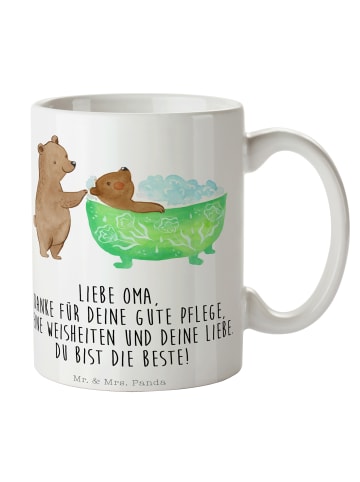 Mr. & Mrs. Panda Trinkbecher Oma Baden mit Spruch in Weiß