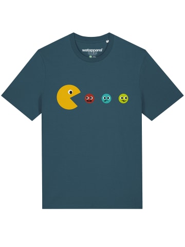 wat? Apparel T-Shirt Pacmännchen in Petrol