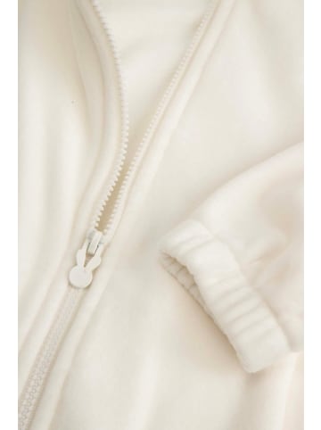 Coccodrillo Velours-Trainingsjacke mit Reißverschluss in ecru