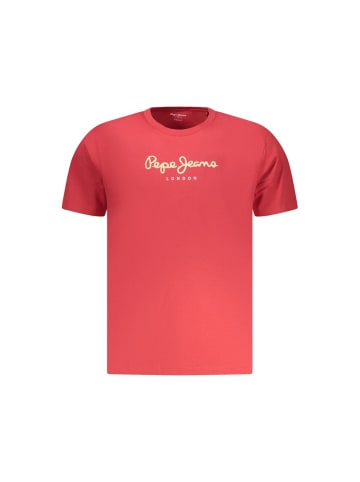 Pepe Jeans Rotes Baumwoll-T-Shirt