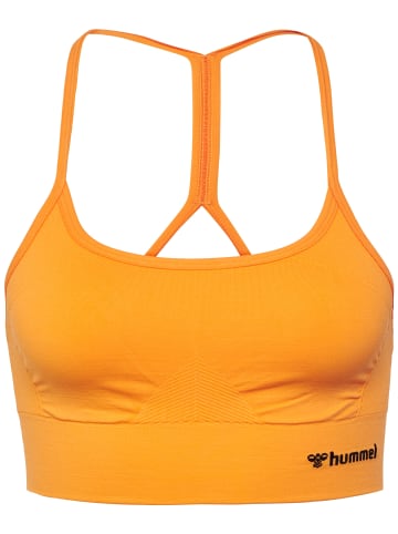 Hummel Hummel Top Hmltiffy Yoga Damen Dehnbarem Atmungsaktiv Feuchtigkeitsabsorbierenden Nahtlosen in BLAZING ORANGE