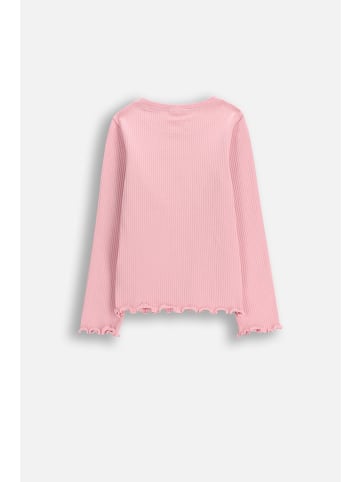Coccodrillo Geripptes langarmshirt in rosa