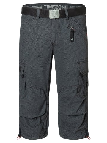 Timezone Kurze Capri 3/4 Hose mit Cargotaschen in Schwarz