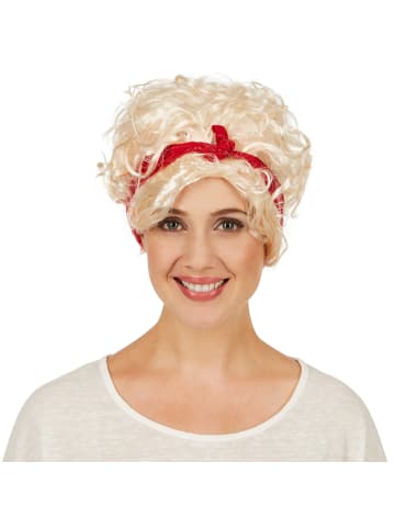 tectake Bezaubernde und freche Frauenperücke Rockabilly, gelb