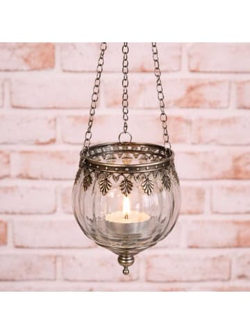 AltoBelli Windlichthänger AMALFI Glas für 1 Teelicht mit Kette