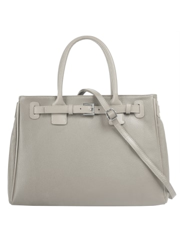 Cluty Handtasche echt Leder in grau