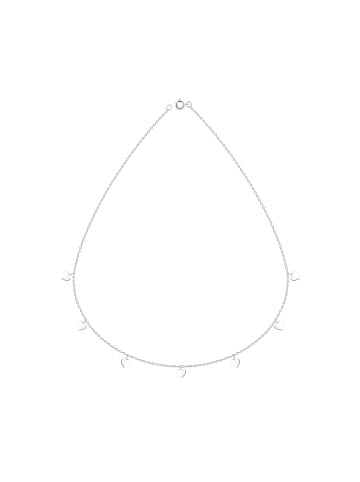 Alexander York Kette PLÄTTCHEN-HERZ in 925 Sterling Silber in silber