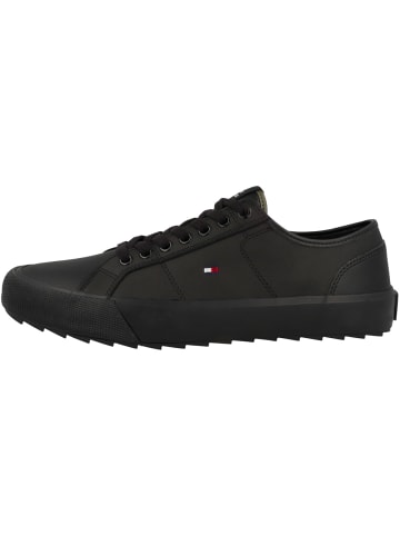 Tommy Hilfiger Sneaker low Core Vulcanized Cleated Leather in schwarz