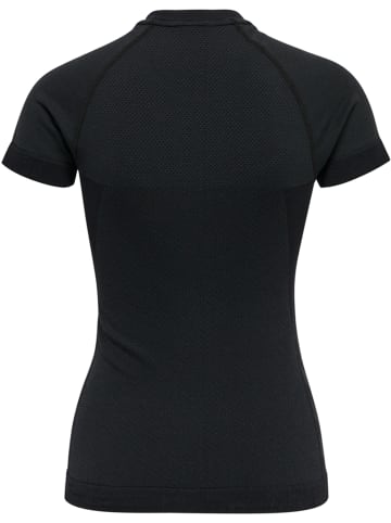 Hummel Hummel T-Shirt Hmlclea Yoga Damen Atmungsaktiv Dehnbarem Feuchtigkeitsabsorbierenden Nahtlosen in BLACK MELANGE