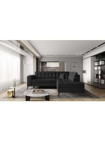 MF Design Lenny Recamiere Rechts in Anthrazit -  (L) 210 x (B) 260 x (H) 93 cm