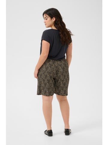 KAFFE curve Shorts KCkatrina Loose fit in Brown Leopard Print