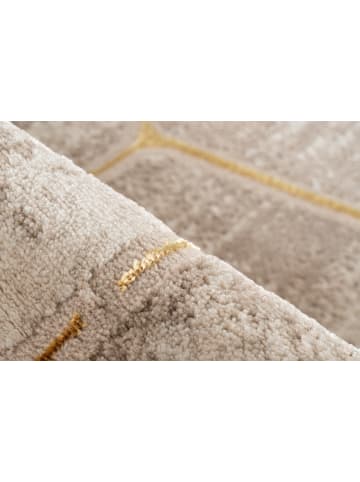 Vivorum Wohnzimmer Kurzflor Teppich Mineral 525 in beige