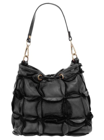 Samantha Look Handtasche echt Leder in schwarz
