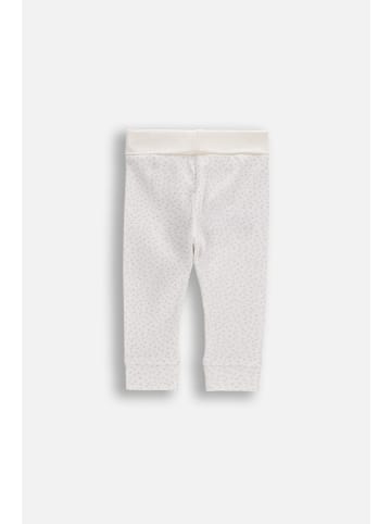 Coccodrillo Baumwoll-Leggings mit langem Bein in ecru