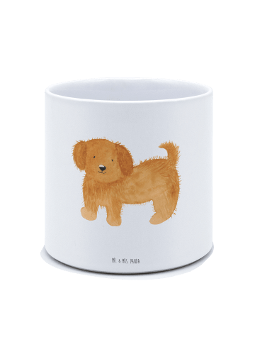 Mr. & Mrs. Panda Pflanzkübel Hund Flauschig ohne Spruch in Weiß