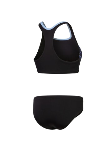 Speedo Placement Bikini zweiteiler Badeanzug in Schwarz-Türkis