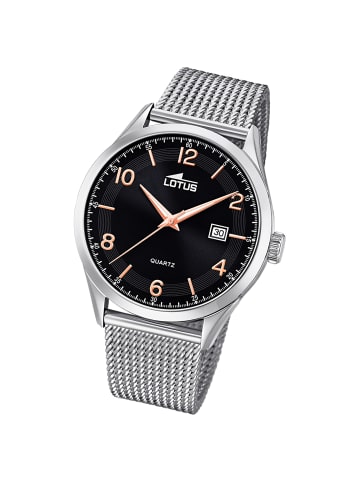 Lotus Analog-Armbanduhr Lotus Minimalist silber groß (ca. 43mm)
