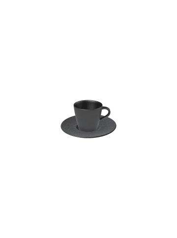 Villeroy & Boch 6er Set Kaffee Set Manufacture Rock 150 ml schwarz in schwarz