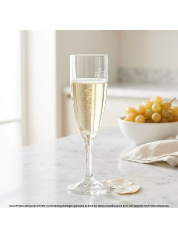 Bormioli Rocco 12er Set Sektkelche geeicht Prosecco in 0,1 l in transparent