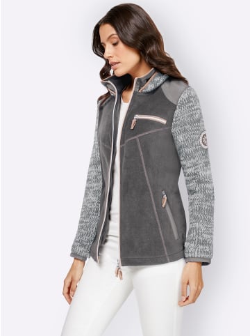 WITT WEIDEN Fleecejacke in grau-meliert