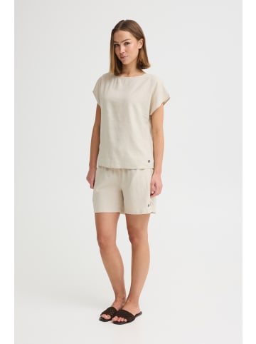Oxmo Rundhalsshirt OXArnora in Beige