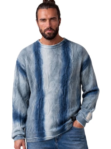 Carlo Colucci Strickpullover Fioritto in Hellblau