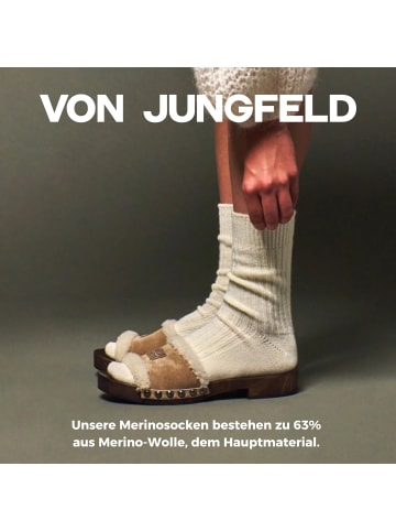 von Jungfeld Socken Merino in Ivory Cream