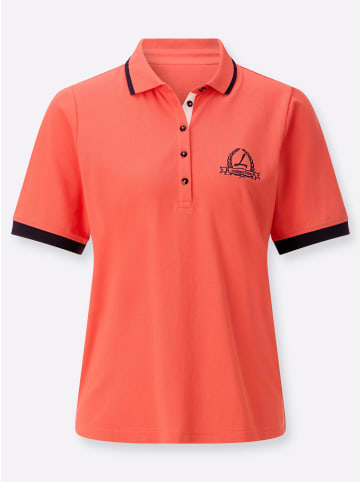 WITT WEIDEN Poloshirt in grapefruit