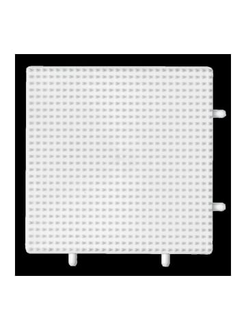 Hama Stiftplatte Kleines Multi-Quadrat für Mini-Bügelperlen in weiß