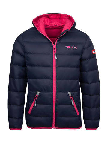 Trollkids Jacke "Dovrefjell" in Marineblau / Magenta