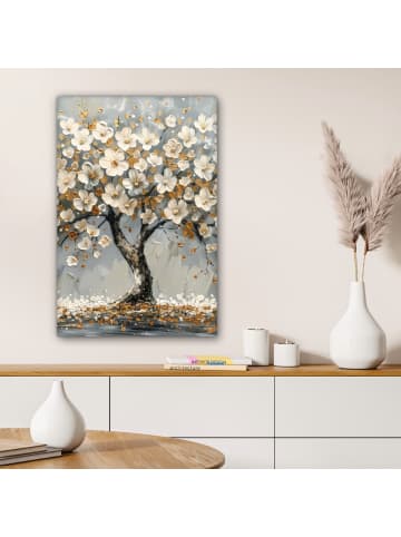 MuchoWow Poster mit Leiste Weißer Baum  (BxH)