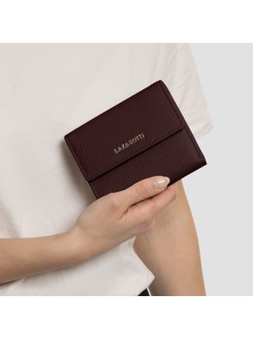 Lazarotti Bologna Leather Geldbörse Leder 12 cm in burgundy