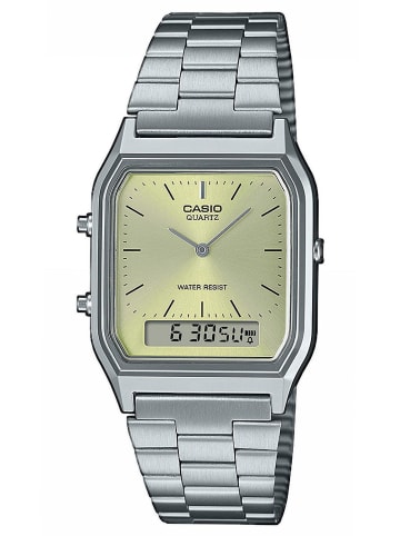 Casio Armbanduhr Collection Edgy Silber/Hellgrün