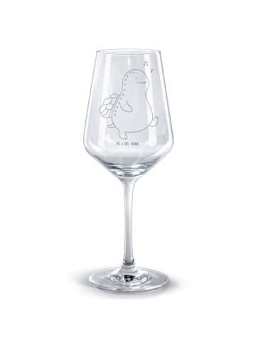 Mr. & Mrs. Panda Weinglas Schildkröte Pfeifen ohne Spruch in Transparent
