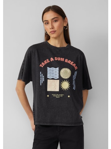 QS T-Shirt in 99D0_schwarz