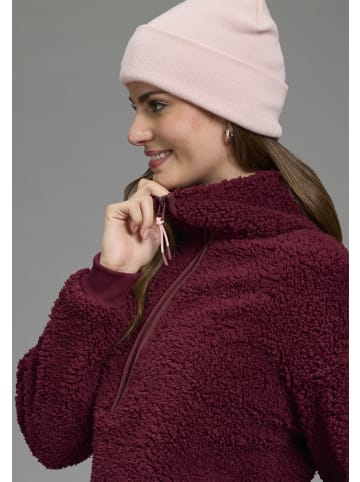 Laura Scott Fleecepullover in bordeaux