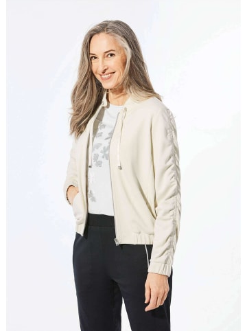 GOLDNER Kurzgröße:  Blouson mit klassischen Details in stein