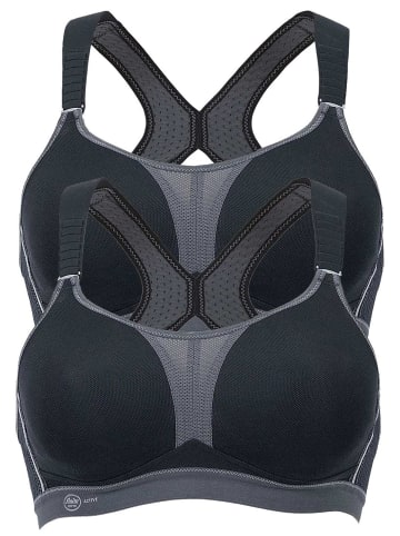 Anita Sport BH X-Back dynamiX star in schwarz-anthrazit schwarz-anthrazit