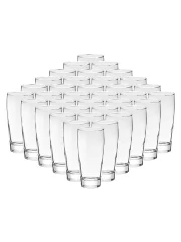 VAN WELL 36er Set Willi Becher geeicht Willy in 0,2 l in transparent