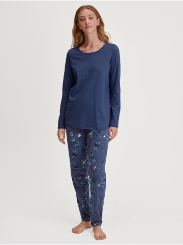 Calida Pyjama in cobalt blue