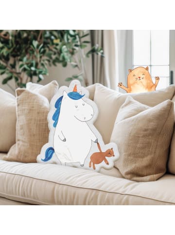 Mr. & Mrs. Panda Kissen Einhorn Teddy ohne Spruch in Weiß