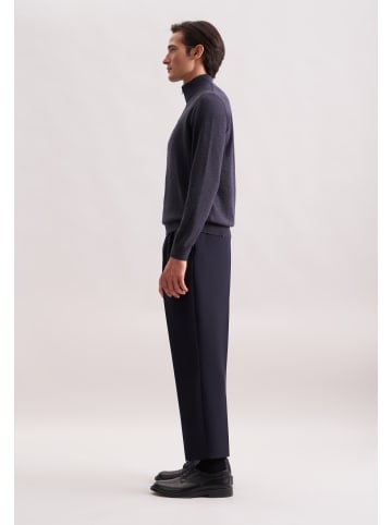 Seidensticker Quarter Zip Regular in Dunkelblau
