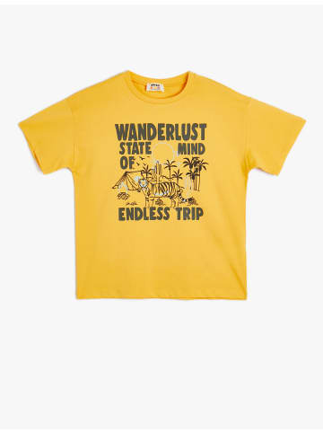 KOTON T-shirt in Orange